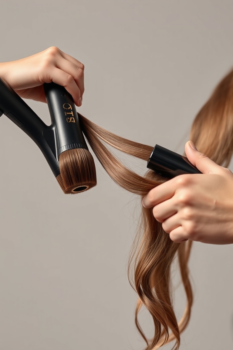 Flat iron tips in action