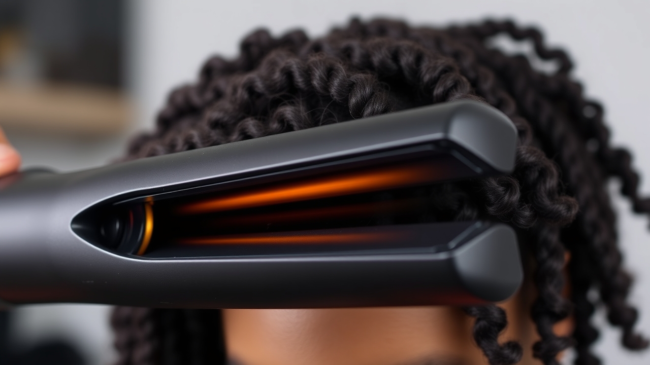 wide plate iron smoothing thick coarse hair