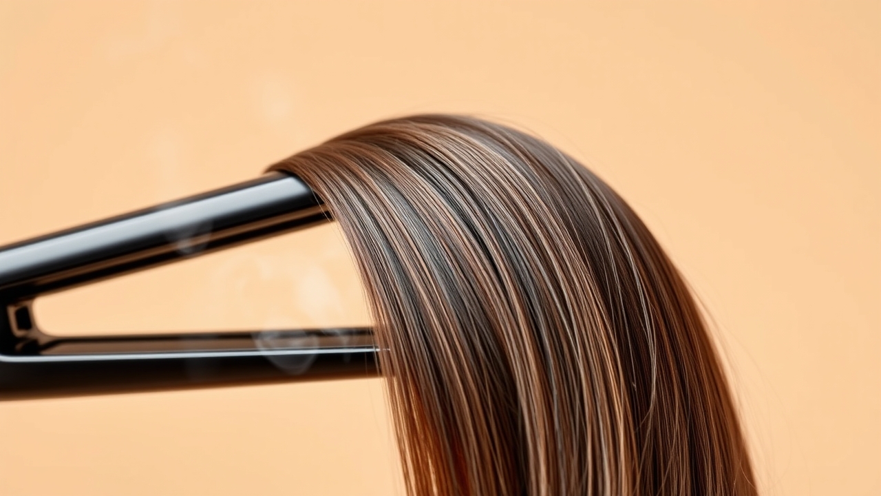 Using a flat iron for a smooth sleek style