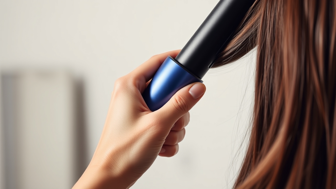 Applying heat protectant spray before styling