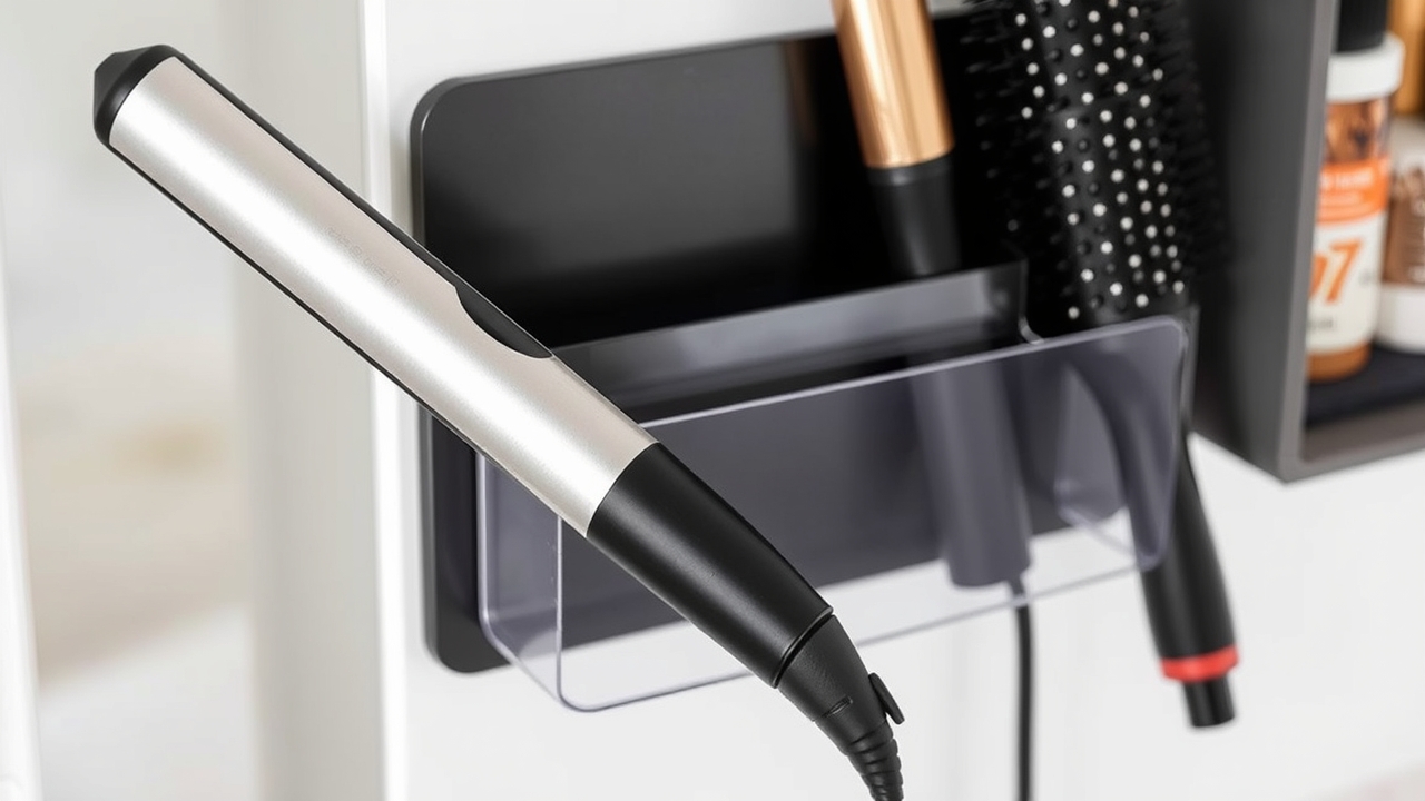 Organize styling tools safely in a magnetic organizer