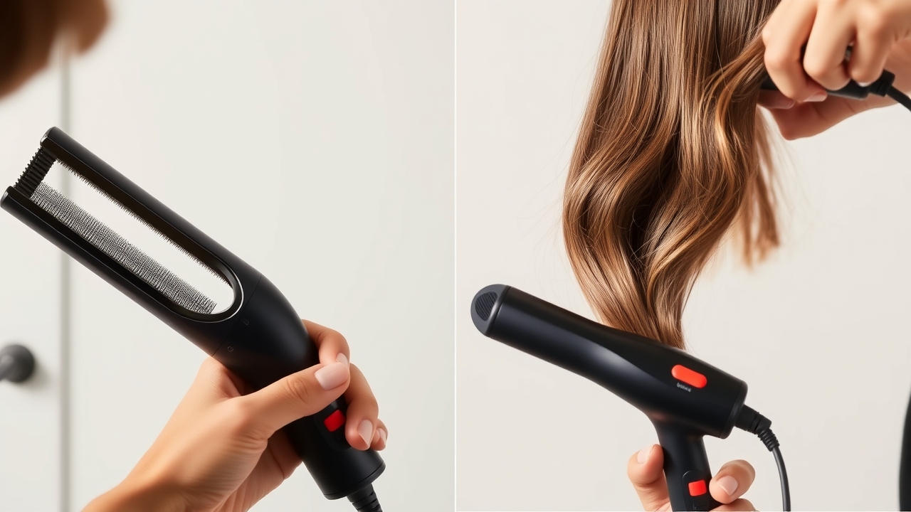 Protect hair straightening with heat protectant spray