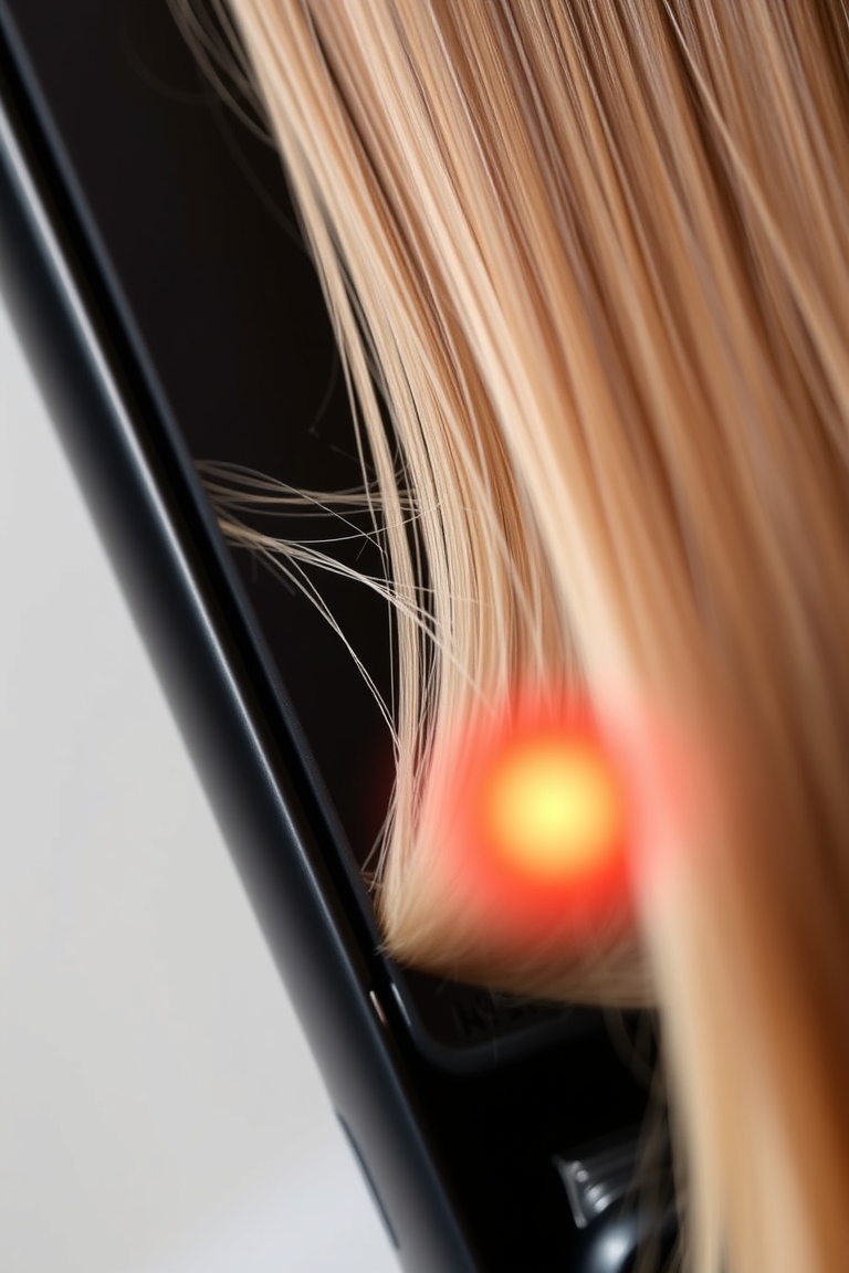Safe straightening with heat‑resistant silicone plates
