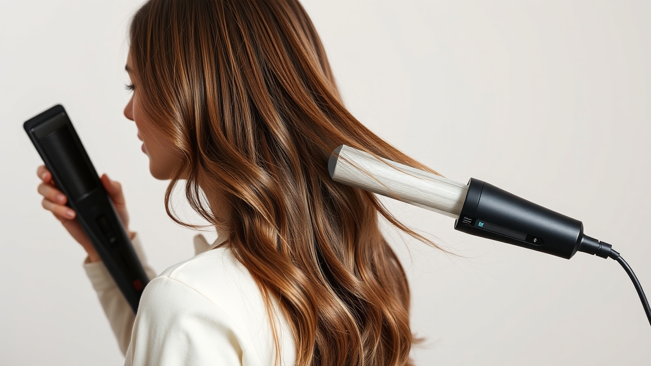 flat iron short hair styling step
