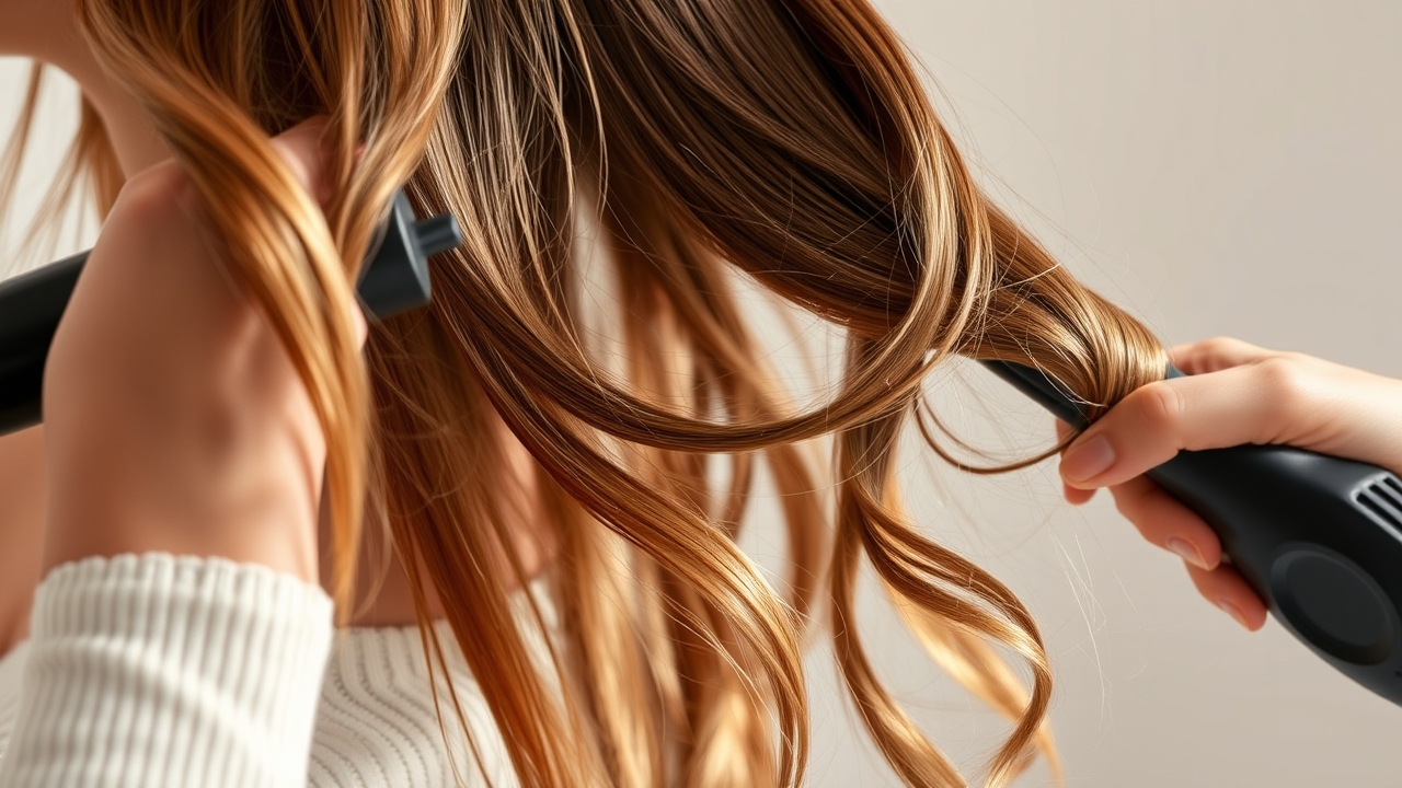 curling iron tips step-by-step