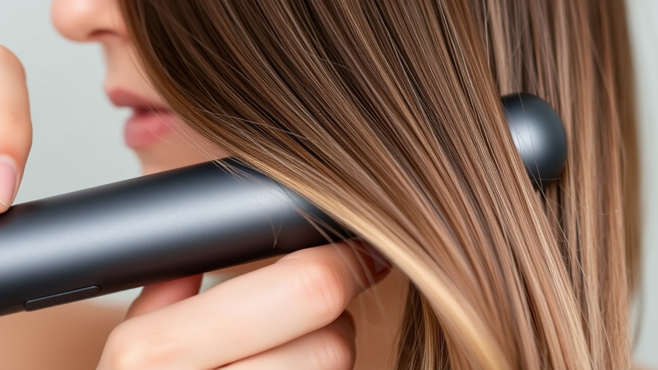 gentle flat iron styling thin hair