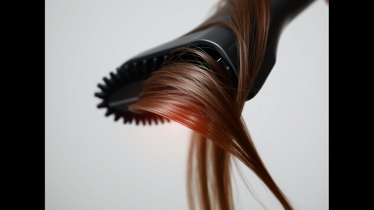 hot brush used for quick straightening