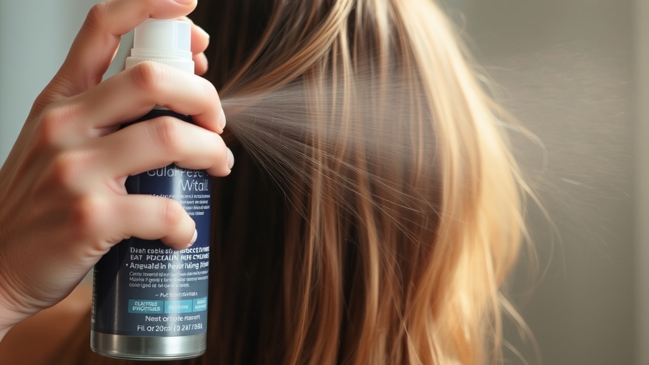heat protectant spray application
