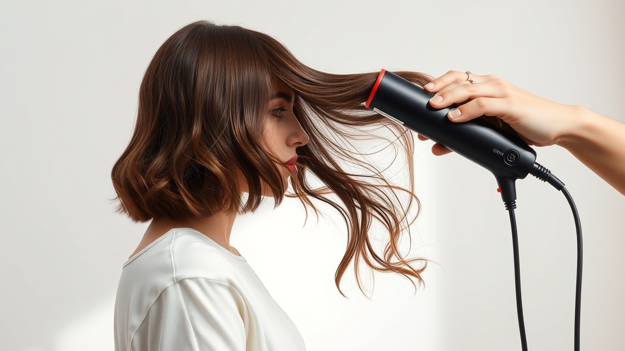 Heat damage symptoms on a hair strand